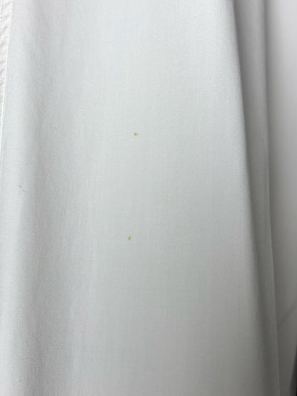 Women Size M Yohji Yamamoto White Solid Cotton Vintage Shirt