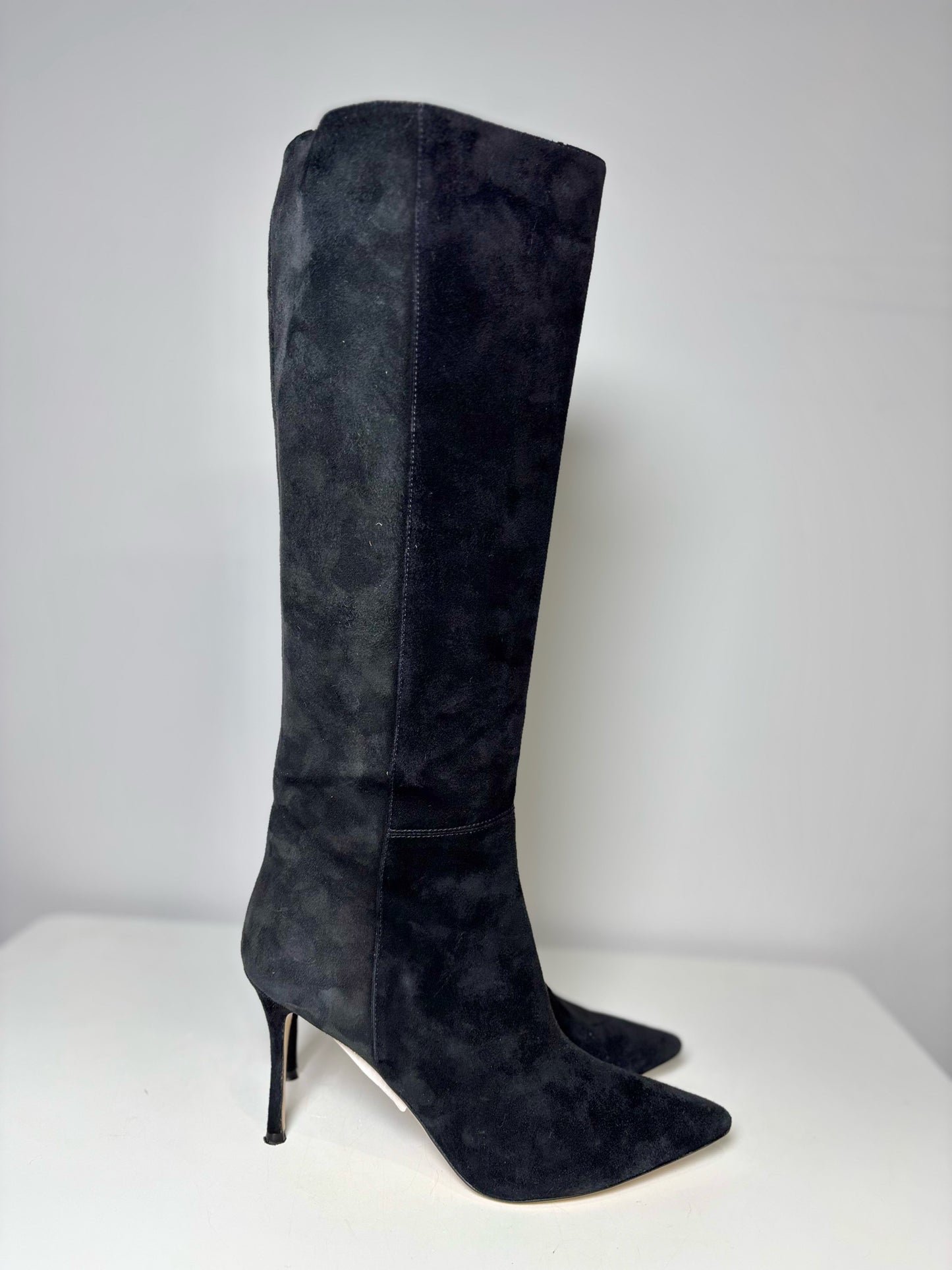 W Shoe Size 38.5 (7.5 US) Marion Parke Black Suede Italian Boots