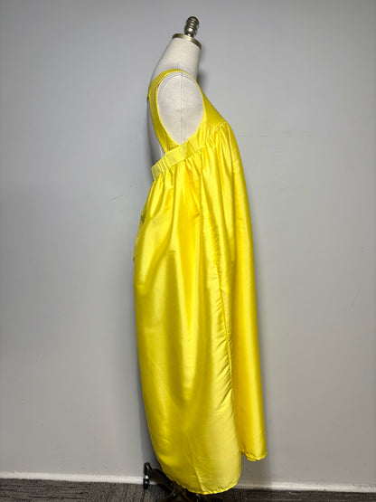 Women Size MP Pinnacle Shruti Sancheti Yellow Solid Midi Dress