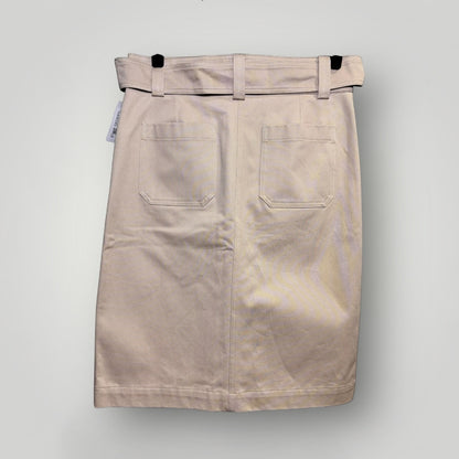 Women Size 40 (8/M) Chloe Khaki Cotton Utility Belted Skirt