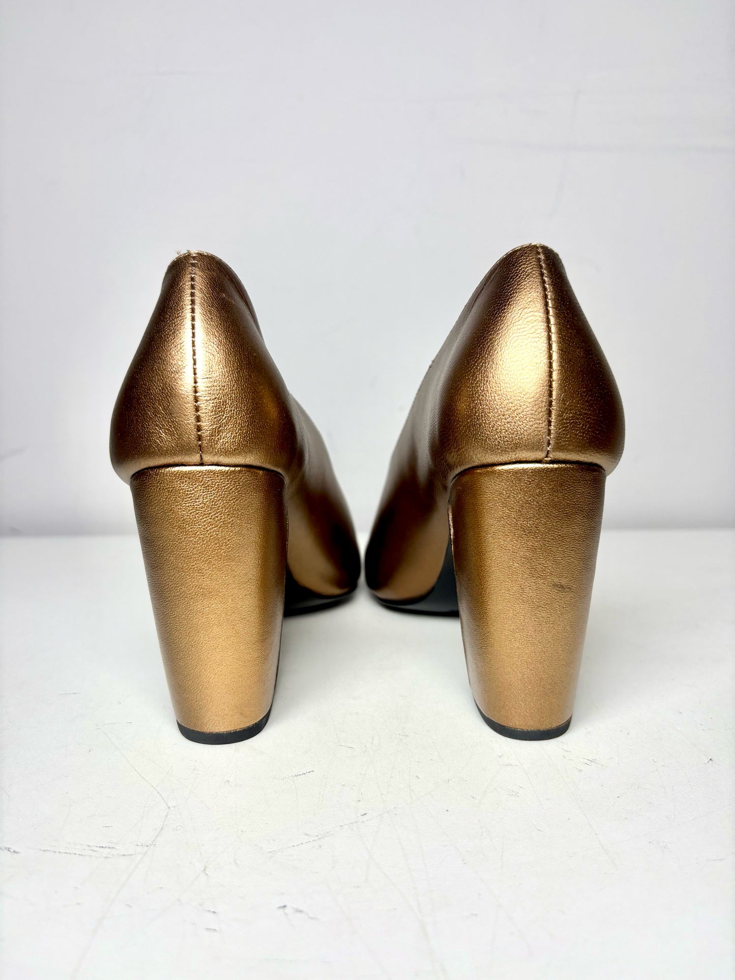 W Shoe Size 9.5 Rachel Comey Chloris Bronze Leather Cowhide Pre-owned, NWT Pumps