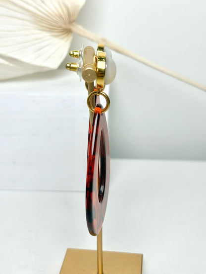 Resin Lizzie Fortunato Resin Teardrop w/Pearl Earrings