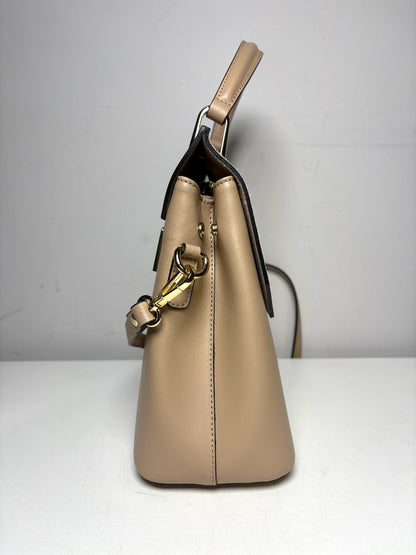 Women's LePARMENTIER Solid Leather Pre-Owned, Like-New Nude Medium Purse