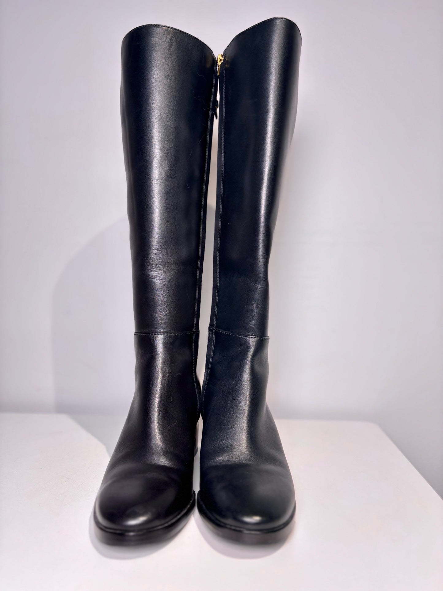 W Shoe Size 8 Tory Burch Black Leather Boots