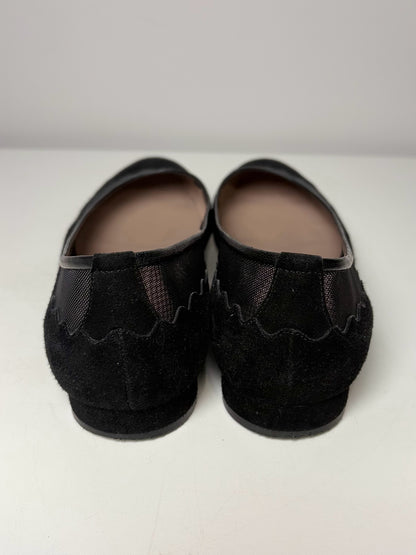 W Shoe Size 38 (7.5 - 8) Chloe Black Suede Flats