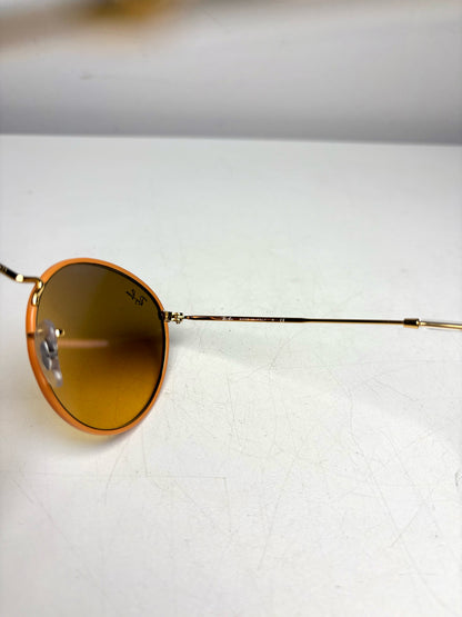 Ray Ban Pre-owned Brown, Gold, Orange Metal Sunglasses
