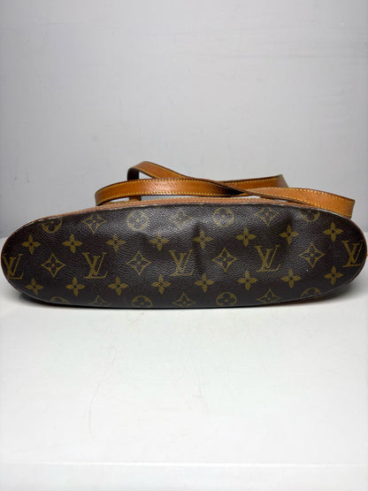 Women's Louis Vuitton Babylone Brown Monogram Coated Canvas Vintage Pre-Owned Large Tote Purse