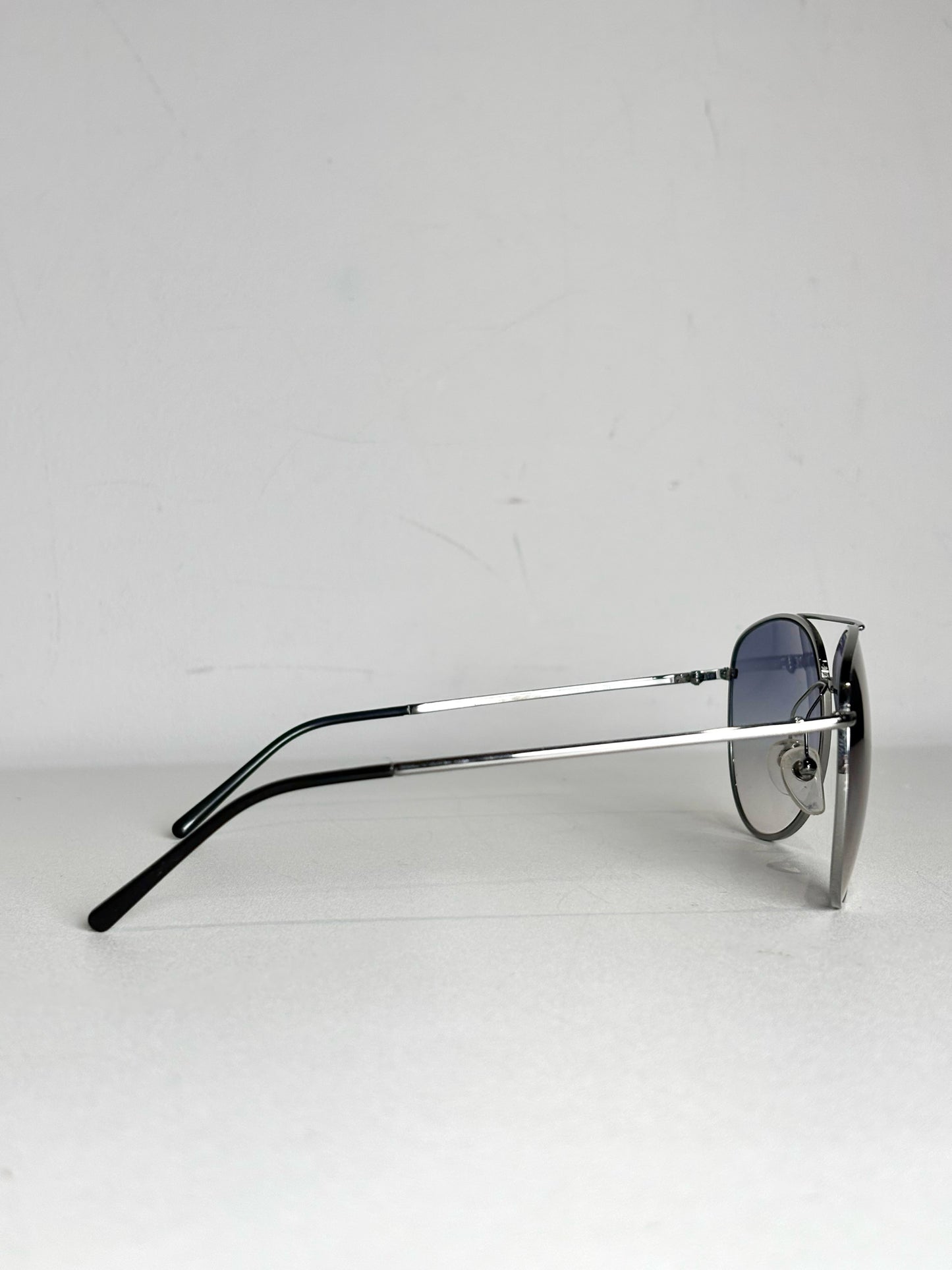 Men's Burberry Spark Mirrored Aviator Sunglasses Silver Sunglasses