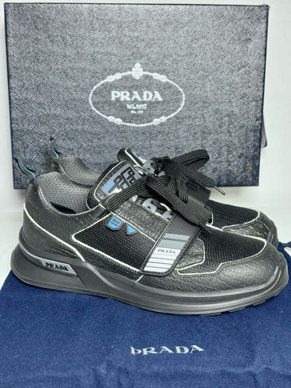 Prada Black Solid Men's Sneakers