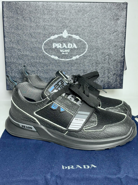 Prada Black Solid Men's Sneakers