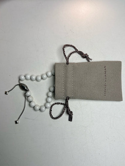 Authentic David Yurman Beads Pre-owned White Agatte Spiritual Beads Bracelet
