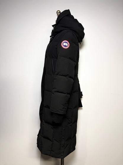 Women's Canada Goose Elmwood Extra Long Down Pre-Owned Parka Arctic Tech Box Quilt