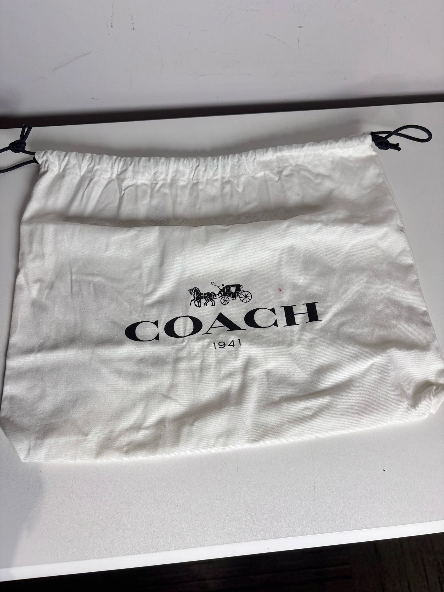 Women's Coach 20115 Pearls, Grommets Leather Pre-owned Bordeaux Saddle Bag