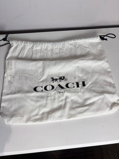Women's Coach 20115 Pearls, Grommets Leather Pre-owned Bordeaux Saddle Bag