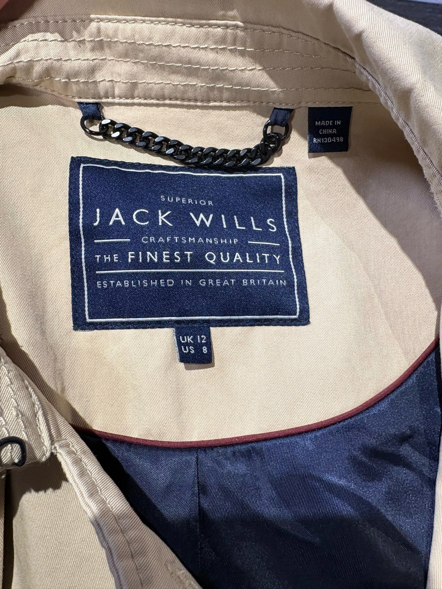 Women Size 8 Jack Willis Khaki Coat