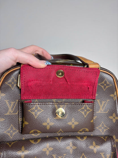 Louis Vuitton Exentri Cite' Monogram Vintage Coated Canvas Pre-owned Brown Purse