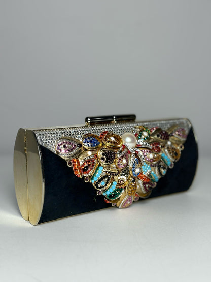 Henryks BiJoux Crystals Vintage Evening Crossbody/Clutch Rare Pre-owned Purse