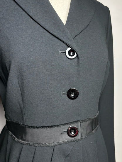 Women's Moschino Cheap + Chic Black Bow Vintage Y2K Pre-Owned Jacket