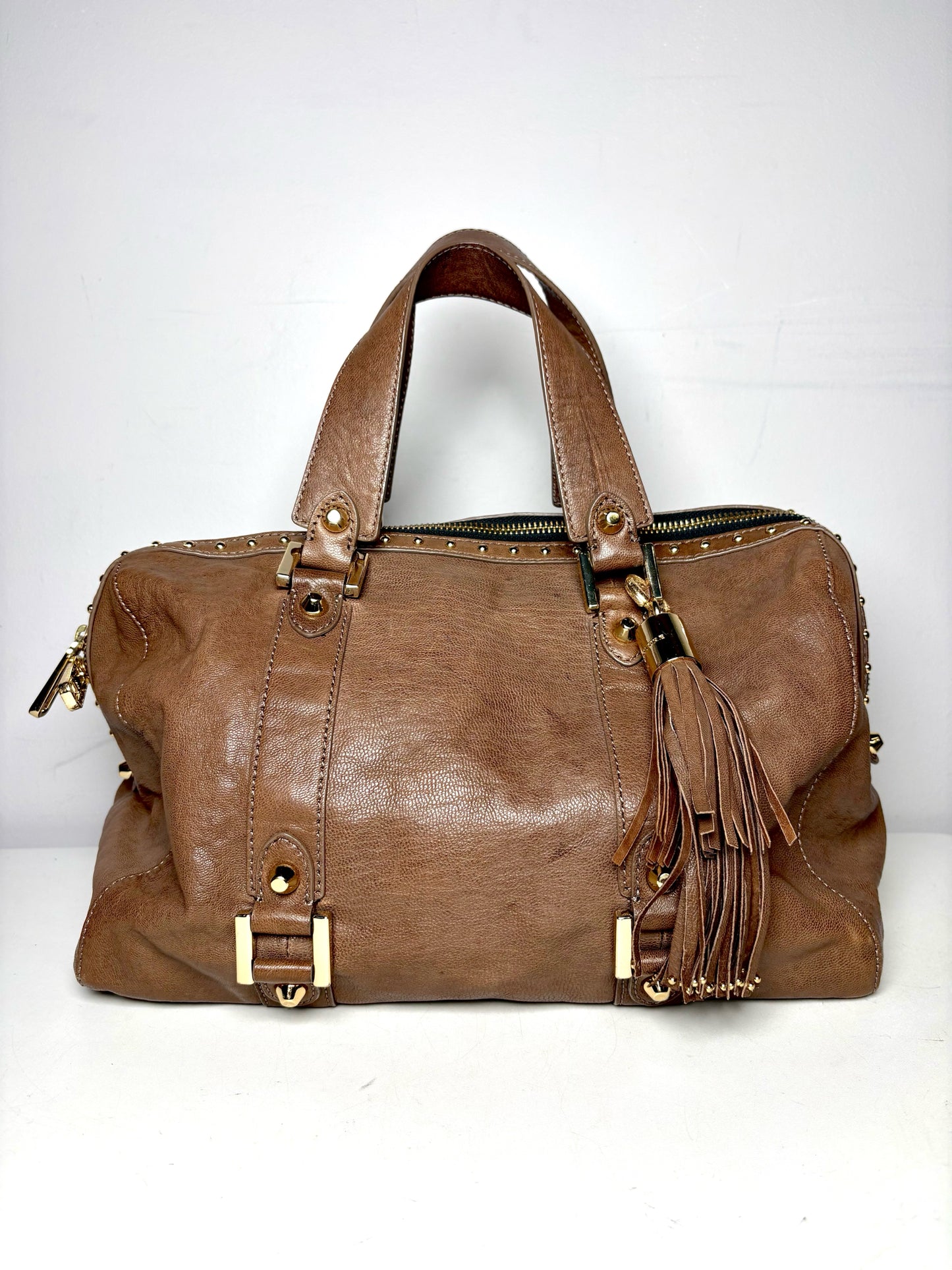 Juicy Couture Solid Pre-owned Brown Goat Leather Medium Purse