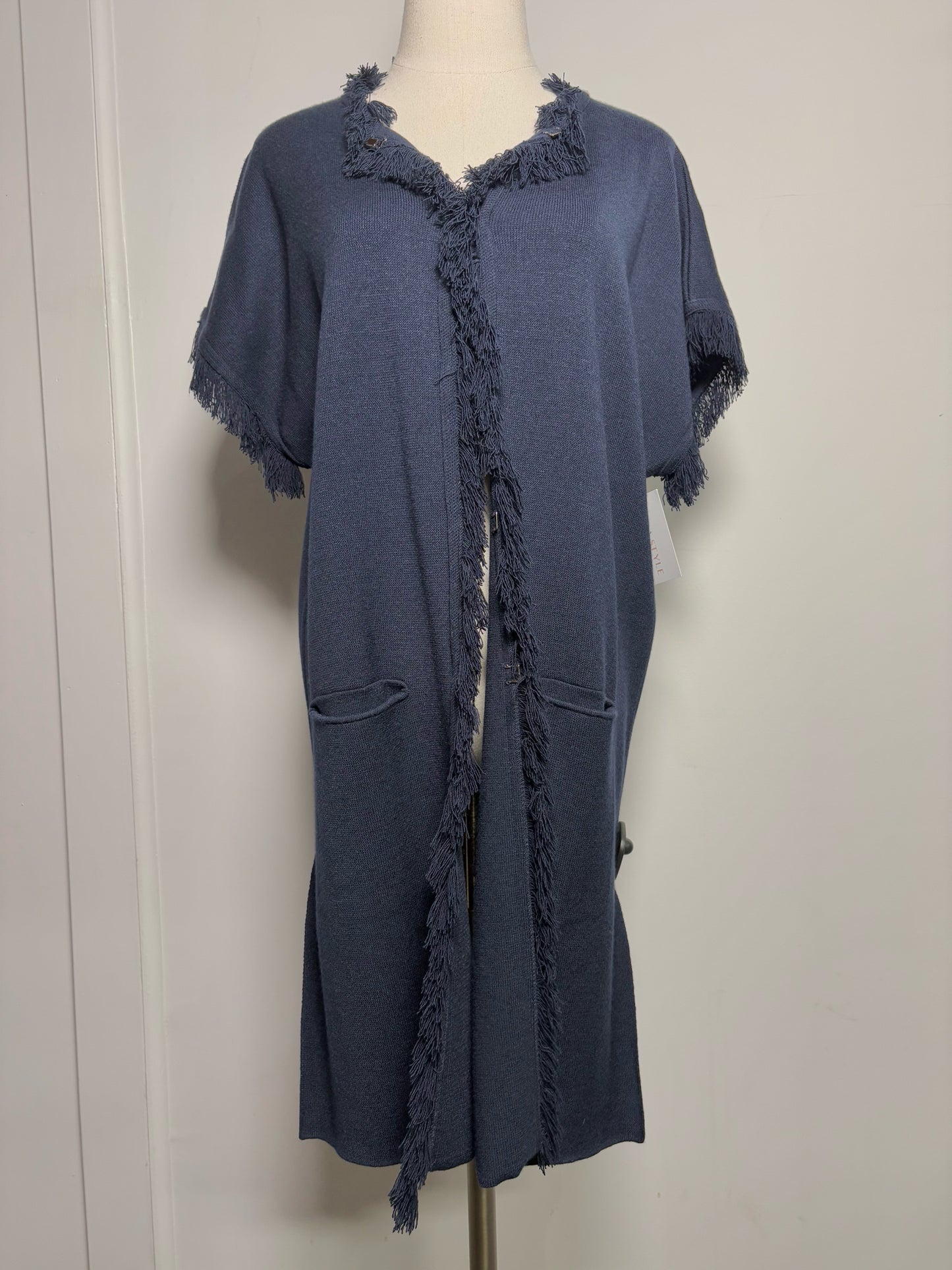 Women Size M Bianna Contempo Blue Modal Blend Sweater