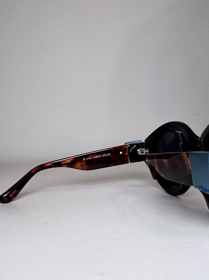 Acetate Linda Farrow x The Row 71/5  NWT, Pre-owned Black & Brown Sunglasses
