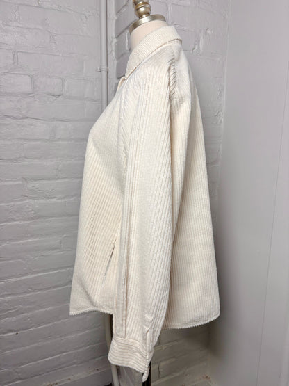 Women Size 42 ( 6 US) Rosso35 Cream Cord Jacket