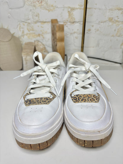 W Shoe Size 7 Puma White Leather Cowhide Sneakers
