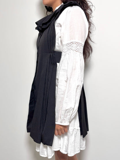 Ladies Cover Top Ter Et Bantine Black Wool-Blend M/42