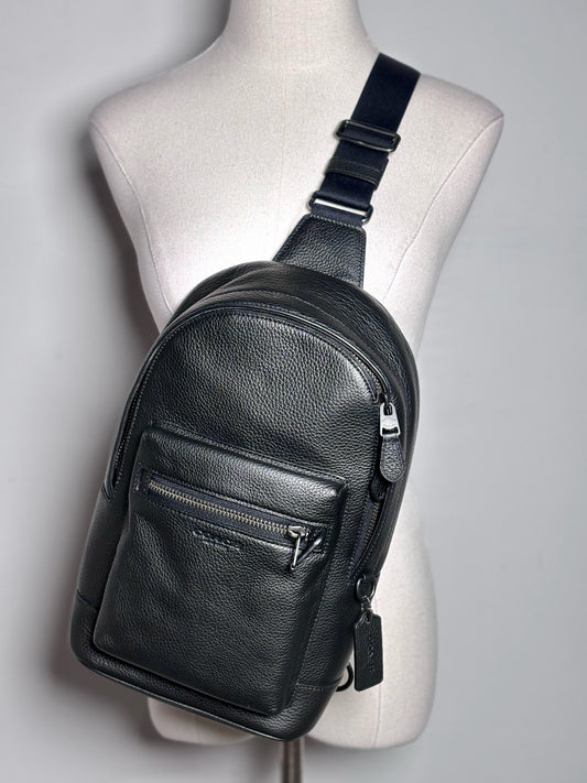 Leather Coach Leather NWT Black Backpack