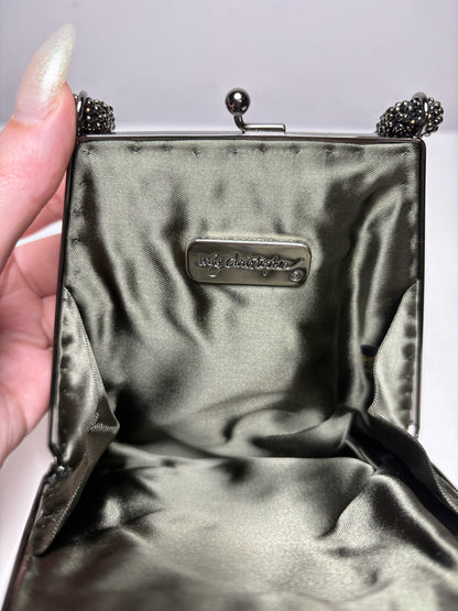 Women's Inge Christopher Bronze Beaded Vintage NWT Pre-Owned Mini Purse