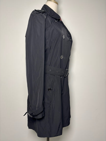 Women Size 16 Burberry Black Solid Trench Coat