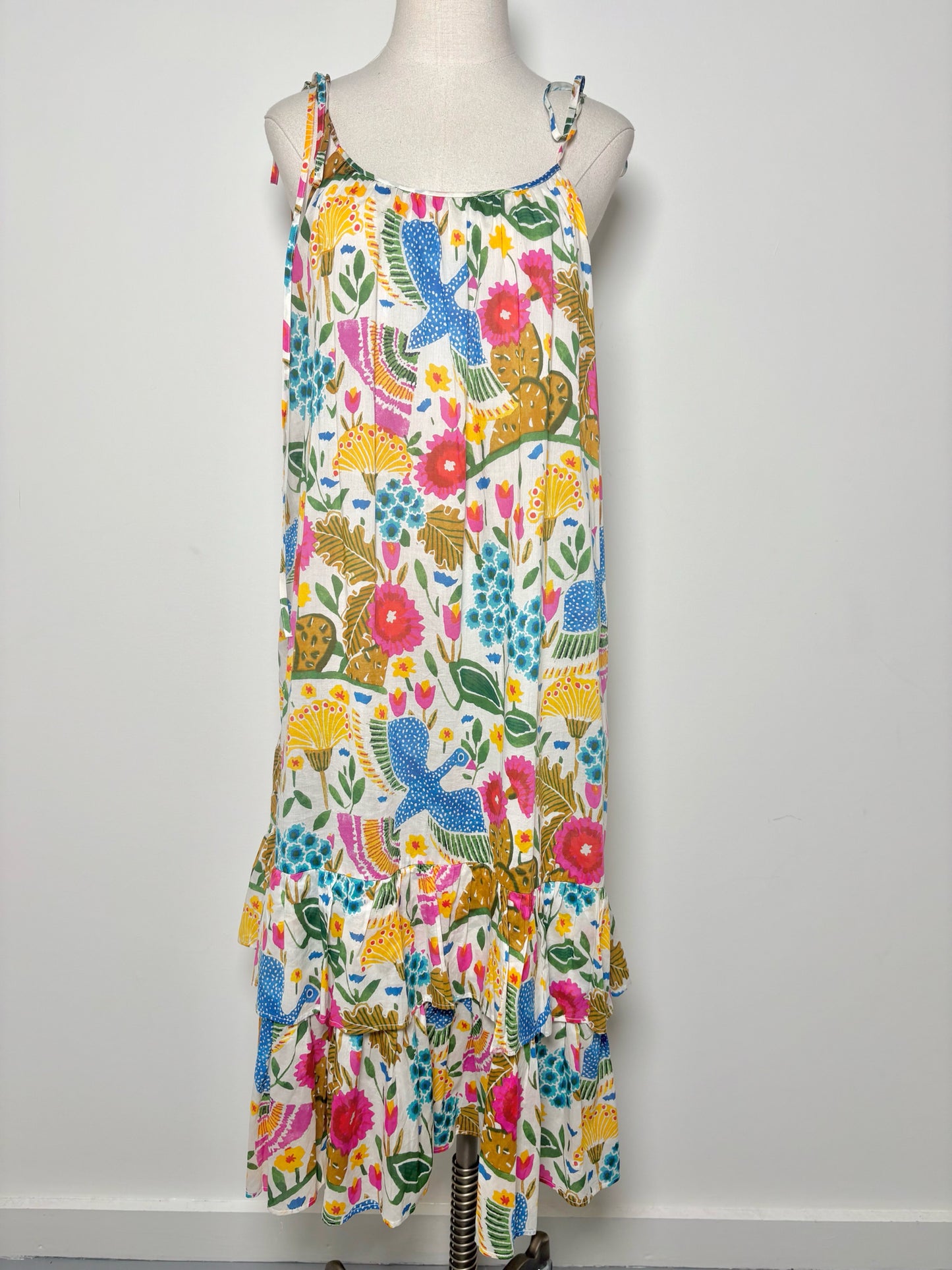 Women Size La DOUBLE J. editions Multi-Color Floral Dress