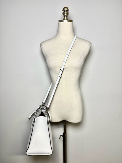 Kate Spade New York Rowe Perforated Leather Pre-owned White Tote