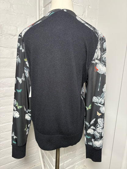 Women Size L Ted Baker Black, Gray, Red, White Floral Polyamide Jacket