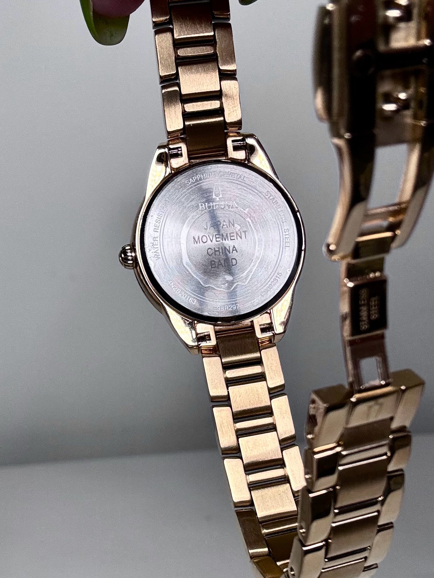 Bulova Gold-tone Stainless Steel Diamonds Pre-owned Watch