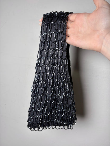 Giorgio Armani Beaded Vintage Glass Beads, Silk, Evening Bag