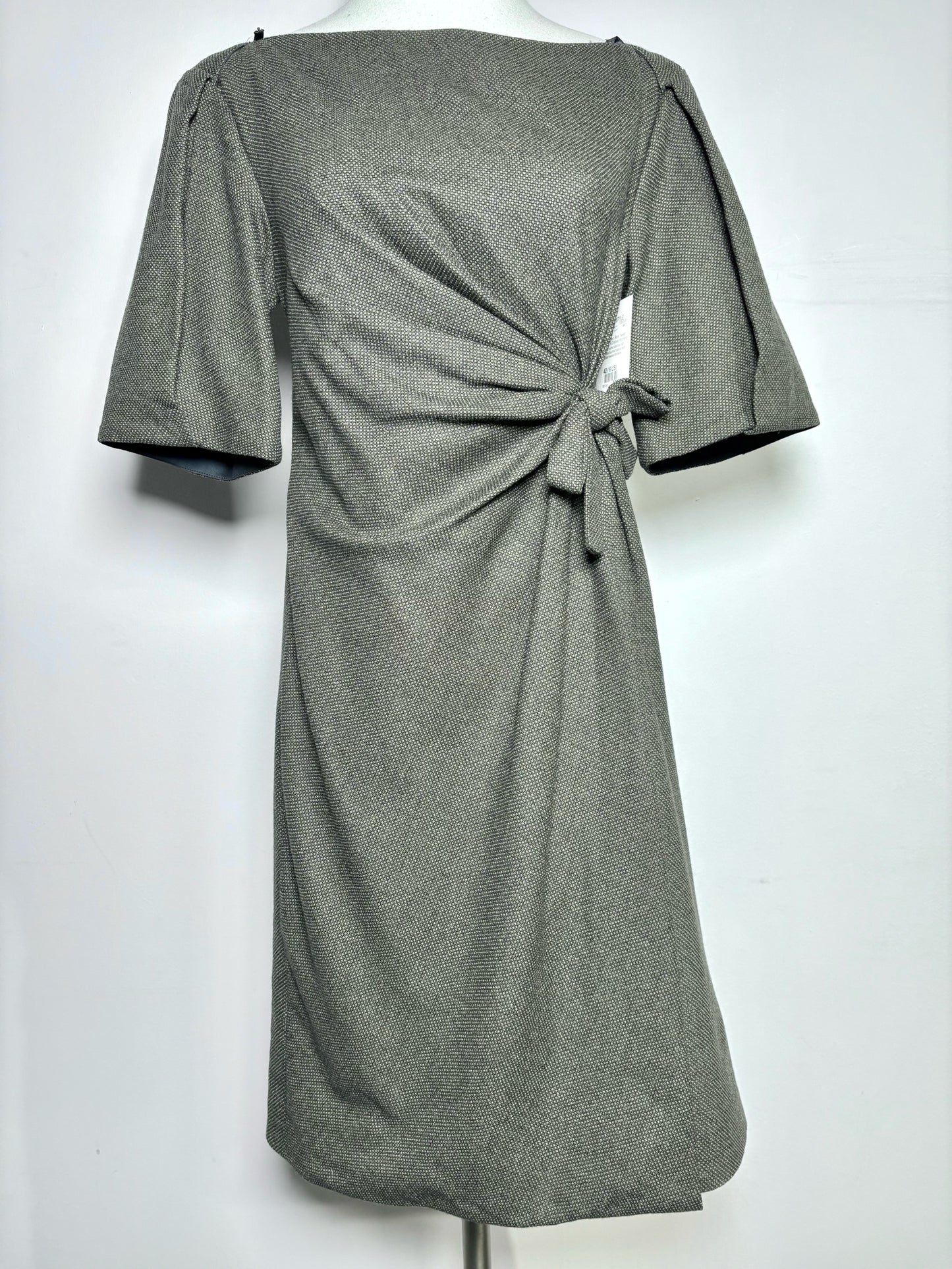 Women Size 42 ( 6 US) Gucci Olive Green, Black Tweed Sheath Dress