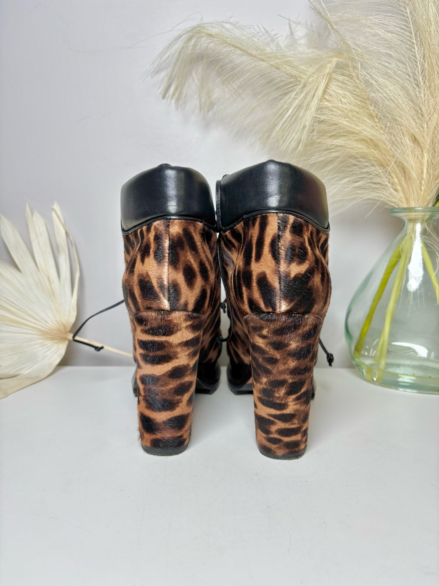 W Shoe Size 39 Alaia Multi-Color calf hair Boots