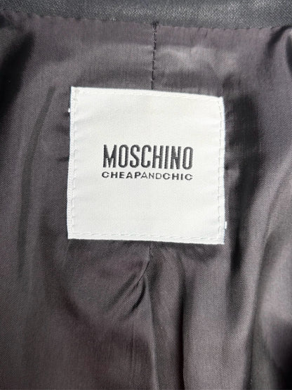 Women's Moschino Cheap + Chic Black Bow Vintage Y2K Pre-Owned Jacket