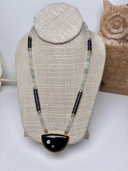 Lizzie Fortunato Multi-stone Salita 18K Gold Plated Necklace