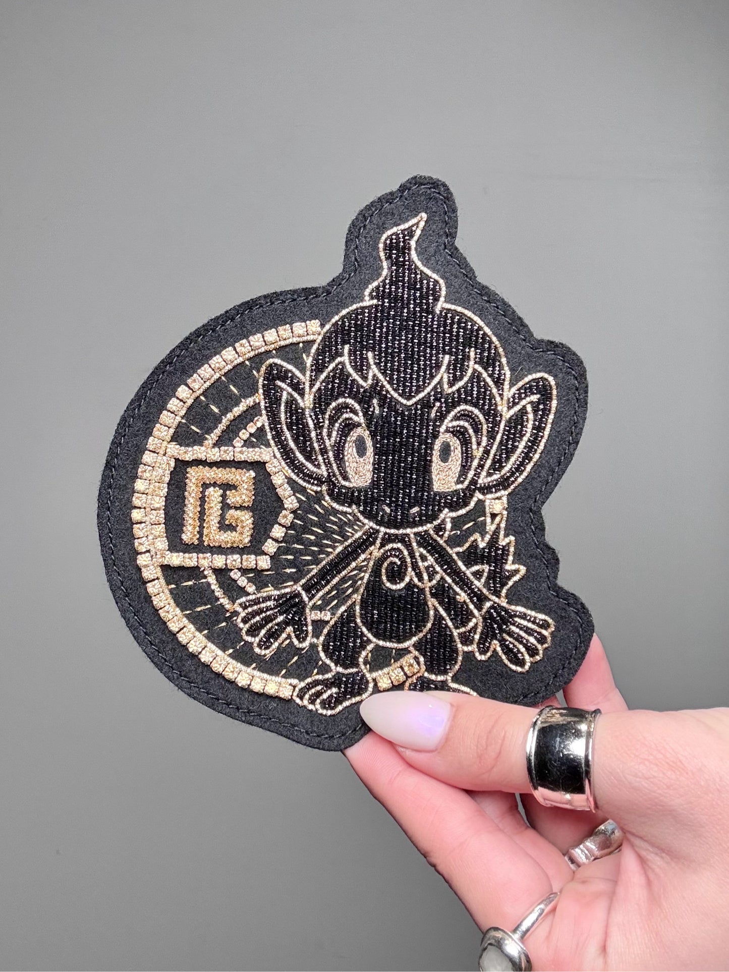 Balmain Paris x Pokemon25th Anniversary Chimchar Felt Patch NWT, Pre-owned