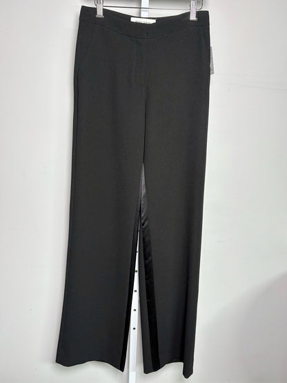 Women Size 2 Prabal Gurung Black Tuxedo Flowy Leg Pants