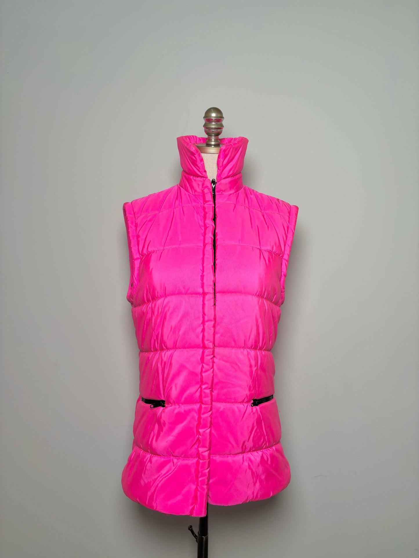 Women Size 6 Future Ozbek Hot Pink Quilted Puffer Jacket