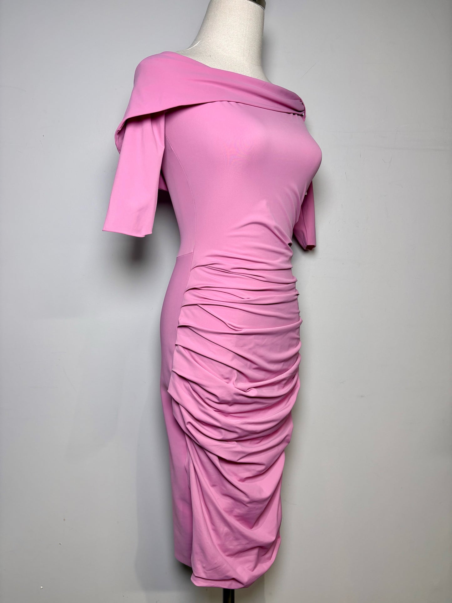 Women Size 38 Chiara Boni La Petite Robe Pink Solid Women's Pre-owned Dress