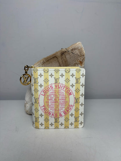 Authentic Louis Vuitton LV Charms Stamp Banane Resort Collection Pre-Owned Pocket Wallet