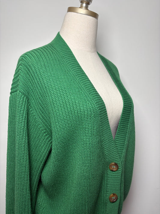 Women Size M Mother Green, White Knitted Cotton, Viscose Pre-owned Sweater