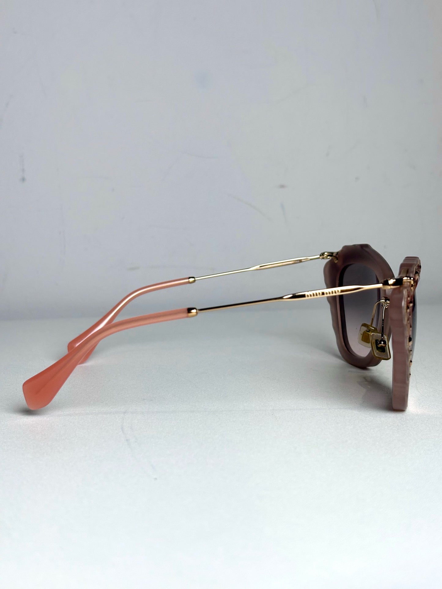Miu Miu "Crystal Glam" Crystal Embellishments Pre-owned Sunglasses