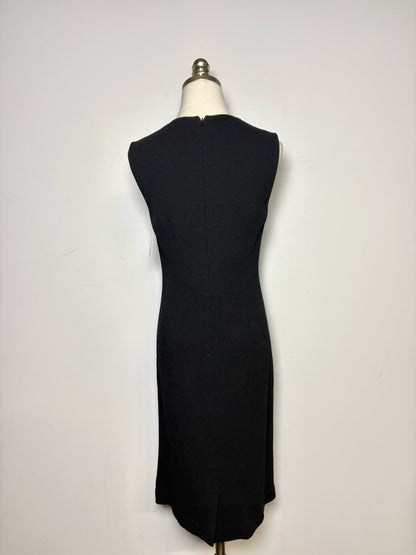 Women Size FR 40 (US 6) Rickie Freeman for Teri Jon Black Beads Pre-owned Dress