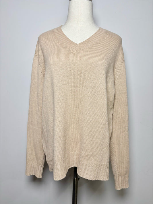 Women Size 38 (2 US) Prada Tan Solid Cashmere Sweater