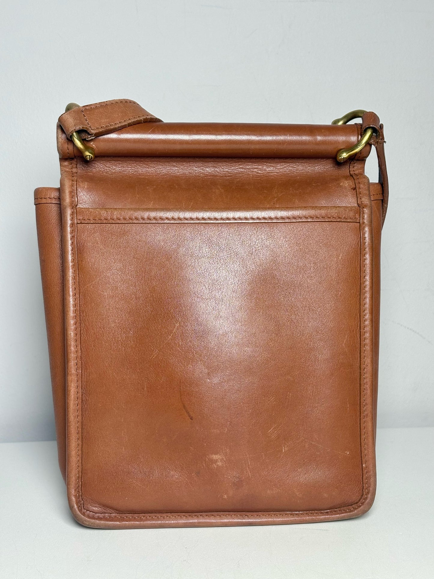 Women's Coach #9930 Murphy Vintage Leather Pre-owned Caramel Purse